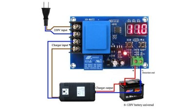 Модуль управління зарядом XH-M602 з індикатором (16584)