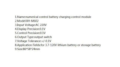 Модуль управління зарядом XH-M602 з індикатором (16584)