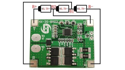 Плата захисту акумулятора ферум LiFePo 9.6V 3S 14A (16587)