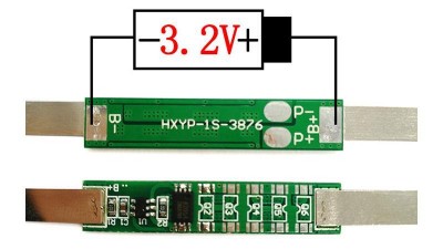 Плата захисту акумулятора ферум LiFePo 3.2V 1S 8A (16590)