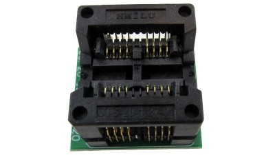 Адаптер ZIF для програмування OTS20 1.27mm SOP20 to DIP20 (16599)