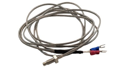 Датчик температури термопара типу K M6 з різьбою в металевій оплівтці XH-T140 (16666)