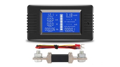 Ватметр постійного струму тестер батарей Peacefair PZEM-015 300A (16670)