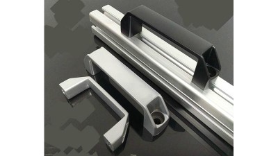 Алюмінієва ручка під профіль сіра 120мм (16679)