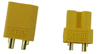 Штекер роз'єм нейлоновий XT30 пара 30A (16696)