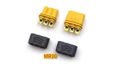 Штекер роз'єм нейлоновий MR30-m пара 30A (16697)