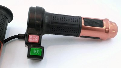 Універсальна ручка газу велосипеда з перемикачем і кнопкою бронзовий комплект (16702)