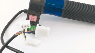 Універсальна ручка газу велосипеда з перемикачем і кнопкою синій комплект (16704)