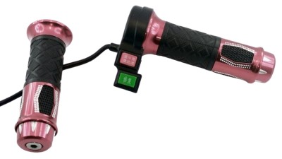 Універсальна ручка газу велосипеда з перемикачем і кнопкою червоний комплект (16706)