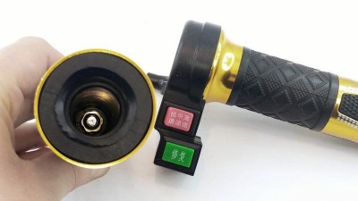 Універсальна ручка газу велосипеда з перемикачем і кнопкою золотий комплект (16708)