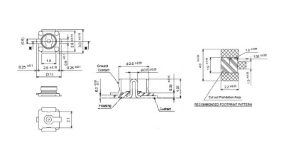 Коаксіальний роз'єм антени IPEX IPX UFL-R-SMT RF (16810)