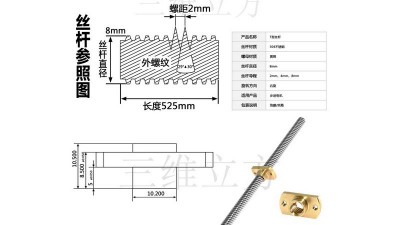 Гайка на чотиризахідний гвинт T8 крок 3мм (16824)