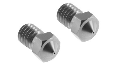 Сопло нержавійка E3DV6 E3DV5 M6 нитка 1.75мм на 0.4мм (16830)