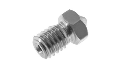 Сопло нержавійка E3DV6 E3DV5 M6 нитка 1.75мм на 0.4мм (16830)