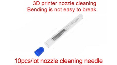 Голка насадка з нержавіючої сталі для очищення сопла 0.3мм 3D-принтера 10шт (16849)
