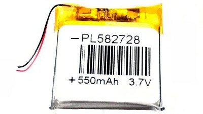 Акумулятор для годинника LiPo 582728 28*27*5.8мм 550mAh 3.7V (16857)