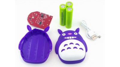 Power Bank дитячий 5V 7800mAh з акумуляторами 18650 фіолетовий (16933)