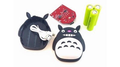 Power Bank дитячий 5V 7800mAh з акумуляторами 18650 чорний (16937)