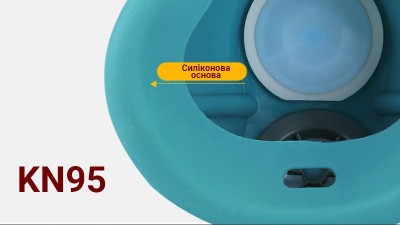 Захисний респіратор силіконова маска KN95 модель 1020 (16939)