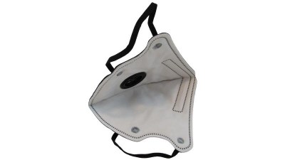 Багаторазова маска респіратор KN95 з клапаном чорна (16945)