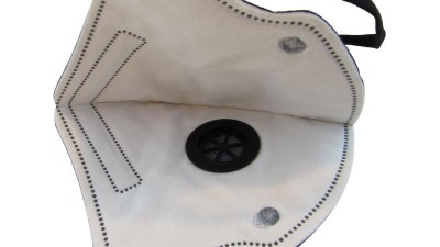 Багаторазова маска респіратор KN95 з клапаном чорна (16945)