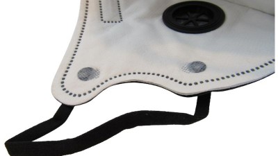 Багаторазова маска респіратор KN95 з клапаном чорна (16945)