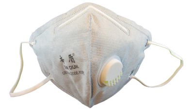 Багаторазова маска респіратор KN95 з клапаном сіра (16946)