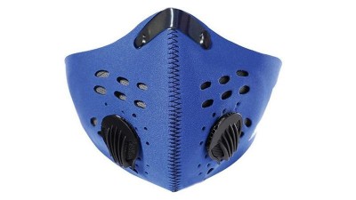 Багаторазова маска респіратор N95 з двома клапанами синя (16953)