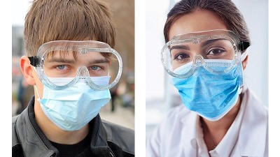 Захисні окуляри закритого типу проти бризків пилу вітру (16958)