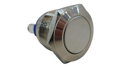 Антивандальная кнопка без фіксації 19мм нержавійка (17016)