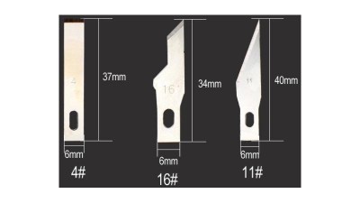 Лезо для скальпеля PCB тип 16 8шт (17058)