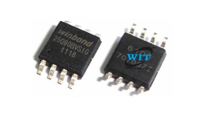 Мікросхема Winbond W25Q80BVSIG FLASH 8Mbit SPI-bus SO8 (17102)