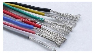 Монтажний кабель силіконовий 26awg UL3239 1.5мм 180С синій 1м (17108)