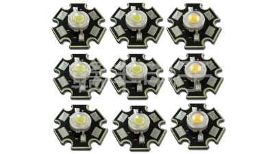 Світлодіод LED на радіаторі 1W 3000-3200K теплий (17128)