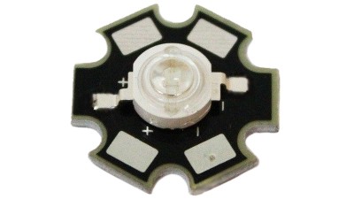 Світлодіод LED на радіаторі 1W 520-525nm зелений (17132)