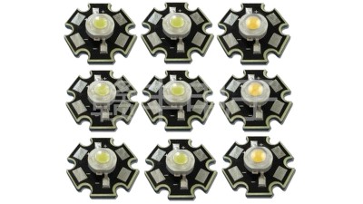 Світлодіод LED на радіаторі 3W 3000-3200K теплий (17136)