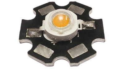 Світлодіод LED на радіаторі 3W 1500-1600K червоний (17138)