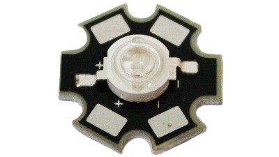 Світлодіод LED на радіаторі 3W 520-525nm зелений (17140)