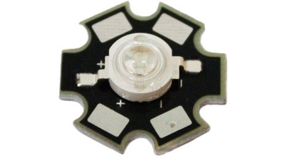 Світлодіод LED на радіаторі 3W 395-400nm ультрафіолет (17143)