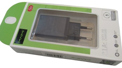 Зарядний пристрій швидка зарядка Maimi 5V 2.1A чорний колір (17145)