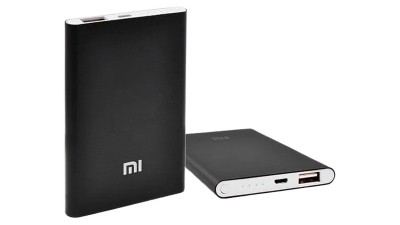 Powerbank slim павербанк тонкий Mi чорний колір 5V 1A 4000mAh (17146)