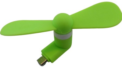 Вентилятор для телефону micro USB зелений колір (17150)
