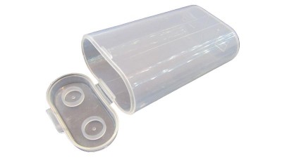 Холдер бокс для зберігання акумуляторів 18650 2 штуки (17161)