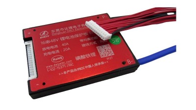 Плата захисту заряду розряду BMS Daly LiFePo 48V 40A 16S 80*60*12mm (17165)