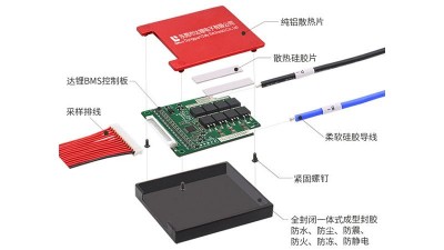 Плата захисту заряду розряду BMS Daly Li-Ion 48V 20A 13S 63*50*12mm (17172)