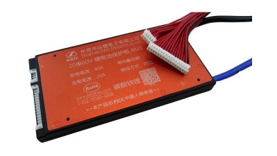 Плата захисту заряду розряду BMS Daly LiFePo 60V 40A 20S 125*66*12mm (17175)