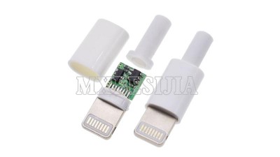 Штекер монтажний iPhone 5 Lightning plug 8P USB IC (17185)