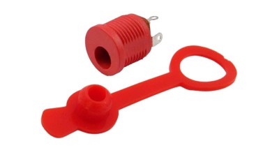 Затичка вставка заглушка роз'єму 5.5 * 2.1мм червона (17187)