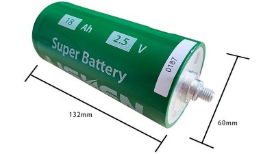 Акумулятор літій титанат Lishen LTO UUR60144TA 2.5V 0.2mR 18Ah (17191)