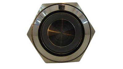 Кнопка антивандальна 16мм синя без фіксації з підсвіткою 24VDC (17219)